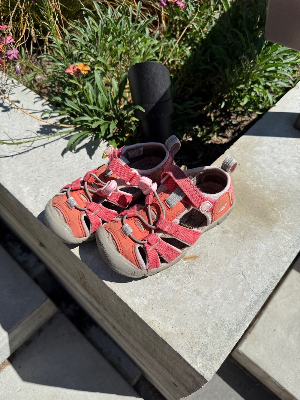 KEEN Kids Coral Pink Closed-Toe Sport Sandals